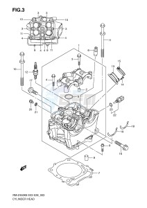 RM-Z450 (E3-E28) drawing CYLINDER HEAD