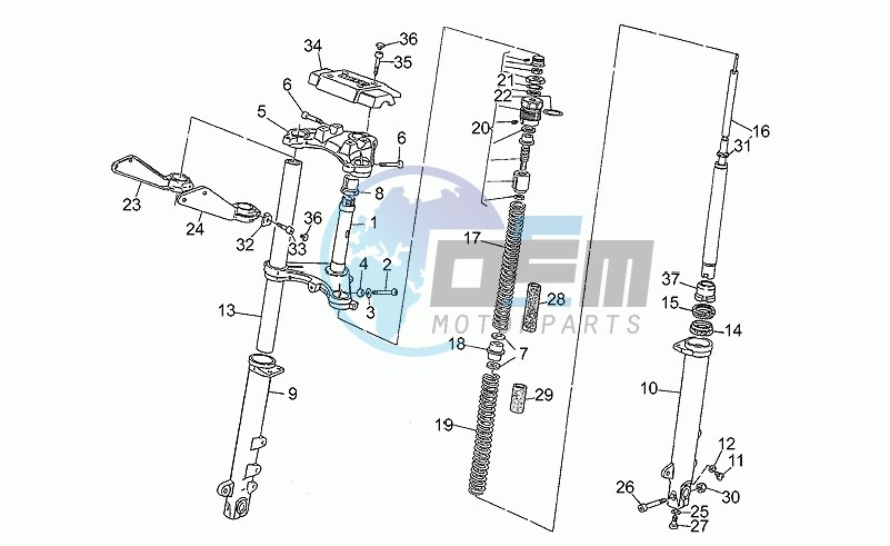 Adj.front fork, 2nd series