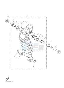 YZF-R1 998 R1 (2CRC 2CRD) drawing REAR SUSPENSION