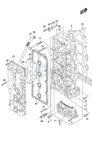 DF 200AP drawing Cylinder Head