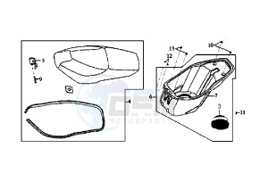 EURO MX E2 - 125 cc drawing SEAT