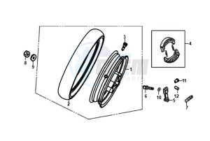 JET 14 25KMH 50 (L8) NL EURO4 drawing REAR WHEEL