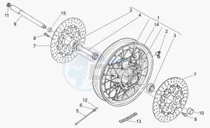 California 1100 Vintage Classic-Touring drawing Front wheel