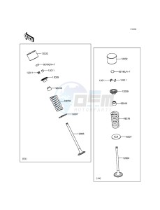 Z300 ER300AFF XX (EU ME A(FRICA) drawing Valve(s)