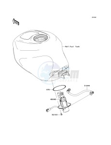 ZX 600 M [NINJA ZX-6RR] (M1) [NINJA ZX-6RR] drawing FUEL PUMP