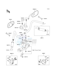 VN 1500 B [VULCAN 88 SE] (B1-B3) N6F drawing HANDLEBAR