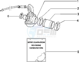 Typhoon 125 drawing Carburettor