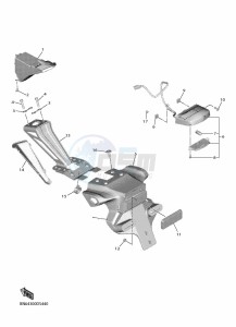 YZF600 YZF-R6 (BN6H) drawing TAILLIGHT