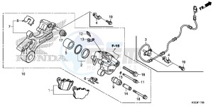 CBR300RAF CBR300RA Europe Direct - (ED) drawing REAR BRAKE CALIPER