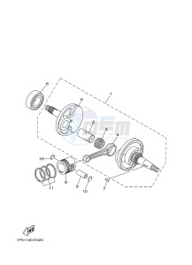 TT-R50 TT-R50E (2CJB 2CJC) drawing CRANKSHAFT & PISTON