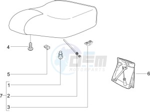 Liberty 125 4t ptt (I) Italy drawing Saddle seats - Tool roll