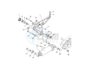 XP T-MAX WHITE MAX 500 drawing REAR ARM AND SUSPENSION