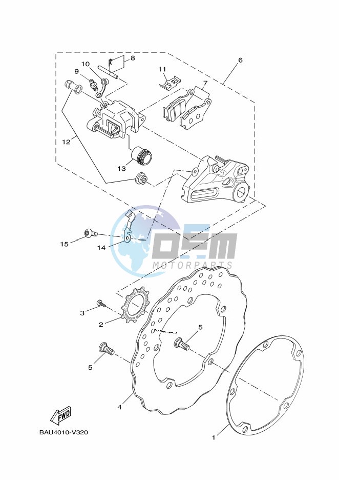 REAR BRAKE CALIPER