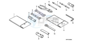 CBR125RWA France - (F / BLA CMF) drawing TOOL