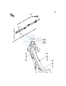 KLX450R KLX450AEF EU drawing Cables