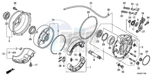 TRX420TMD TRX420 Europe Direct - (ED) drawing REAR BRAKE PANEL