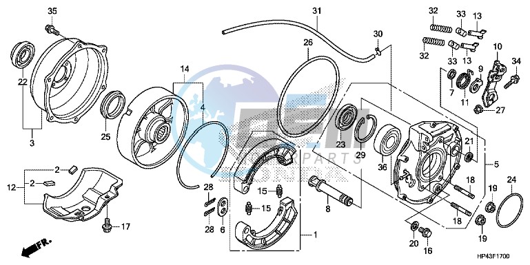 REAR BRAKE PANEL