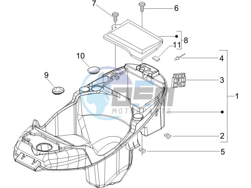 Helmet box - Undersaddle