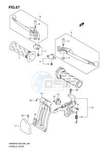 AN650 (E3-E28) Burgman drawing HANDLE LEVER (MODEL K6 K7 K8)