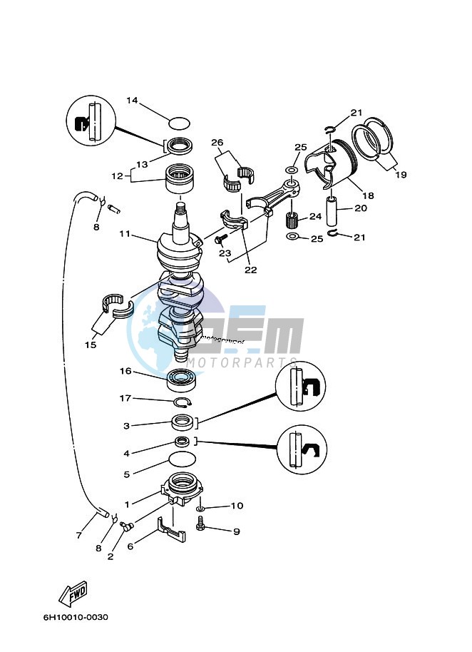 CRANKSHAFT--PISTON