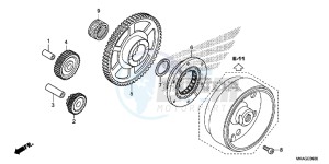 NC750SDG NC750X Europe Direct - (ED) drawing STARTING CLUTCH