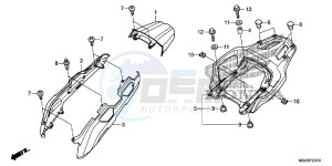 VFR1200XDC drawing REAR COWL/CARRIER