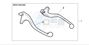 GL1500C F6C drawing CHROME LEVER KIT