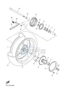 FJR1300-AS (1MD1 1MD2) drawing REAR WHEEL