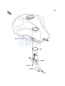 Z750R ABS ZR750PCF UF (UK FA) XX (EU ME A(FRICA) drawing Fuel Pump