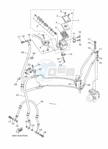 XSR900 MTM850 (BAE1) drawing FRONT MASTER CYLINDER