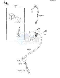 KL 250 C [KLR250] (C1-C2) [KLR250] drawing IGNITION