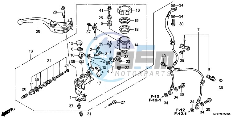 FRONT BRAKE MASTER CYLINDER (CBR1000RR/ S)