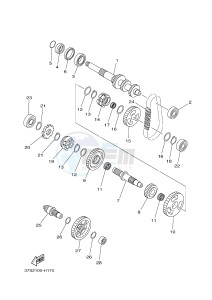 YFM450FWA YFM45GDXG GRIZZLY 450 IRS (1CUT) drawing TRANSMISSION