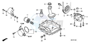 CB1000RB drawing OIL PAN/ OIL PUMP