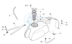 V7 Racer 750 drawing Fuel tank