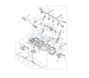 YZF R1 1000 drawing INTAKE 2