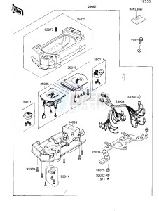 ZX 750 F [NINJA 750R] (F4) [NINJA 750R] drawing METER-- S- -