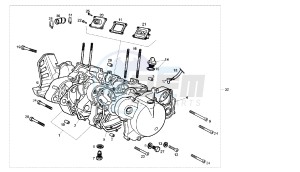 SENDA SM DRD RACING - 50 CC 2T EURO2 drawing CRANKCASE - COVER