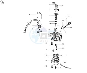 NRG EXTREME 50 drawing Carburetor  Spares