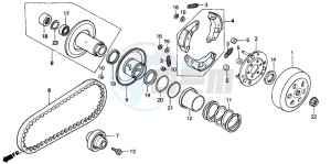 PK50SM drawing CLUTCH/DRIVEN FACE