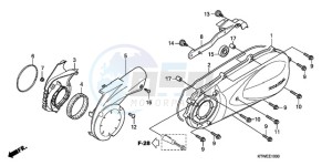 SH300A9 Europe Direct - (ED / ABS) drawing LEFT CRANKCASE COVER