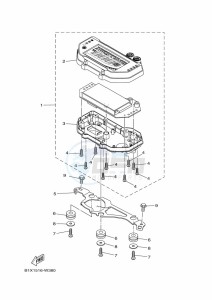 YZF320-A YZF-R3 (B2XH) drawing METER