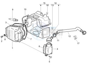 Liberty 200 4t e3 drawing Cylinder head cover