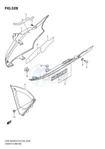 GSX-R600 (E3-E28) drawing UNDER COWLING (MODEL L0)