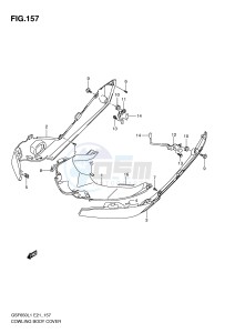 GSF650 (E21) Bandit drawing COWLING BODY COVER (GSF650SAL1 E21)