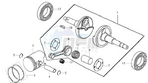 DD50 drawing CRANKSHAFT / PISTON / PISTON RING