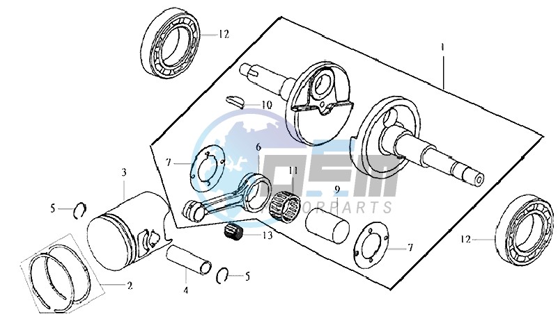 CRANKSHAFT / PISTON / PISTON RING