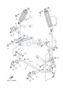 YXM700E YX70MPP (BHFF) drawing REAR SUSPENSION