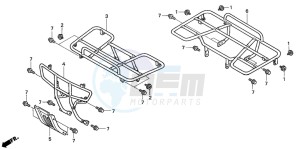 TRX350FE FOURTRAX 350 4X4ES drawing CARRIER