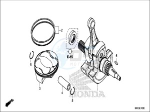 CRF450RH Europe Direct - (ED) drawing CRANKSHAFT/PISTON